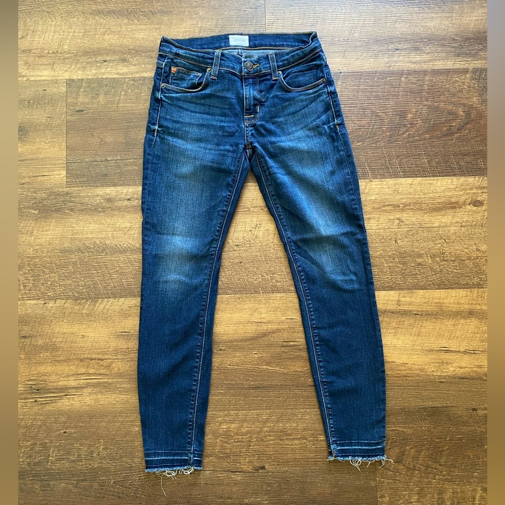 Hudson low rise cropped skinny jeans | size 25